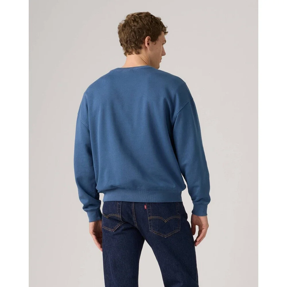 Levi's Delaney Sweatshirt Men's Blue French Terry Crew Neck Relaxed fit JAX1862